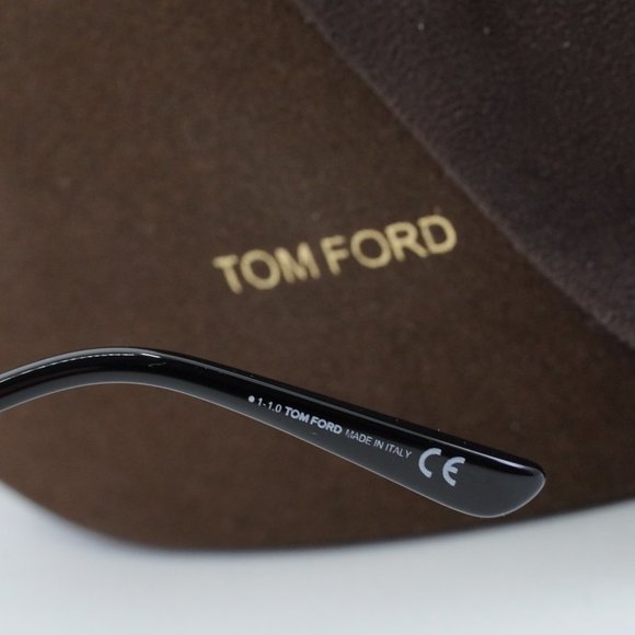 Tom Ford Kira FT0821 01D Cat Eye Sunglasses - Black/Gold/Polarized Smoke main image 7